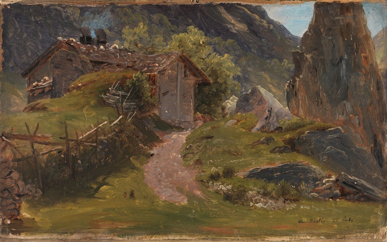 Z Oberhasli w Szwajcarii autorstwa Thomas Fearnley