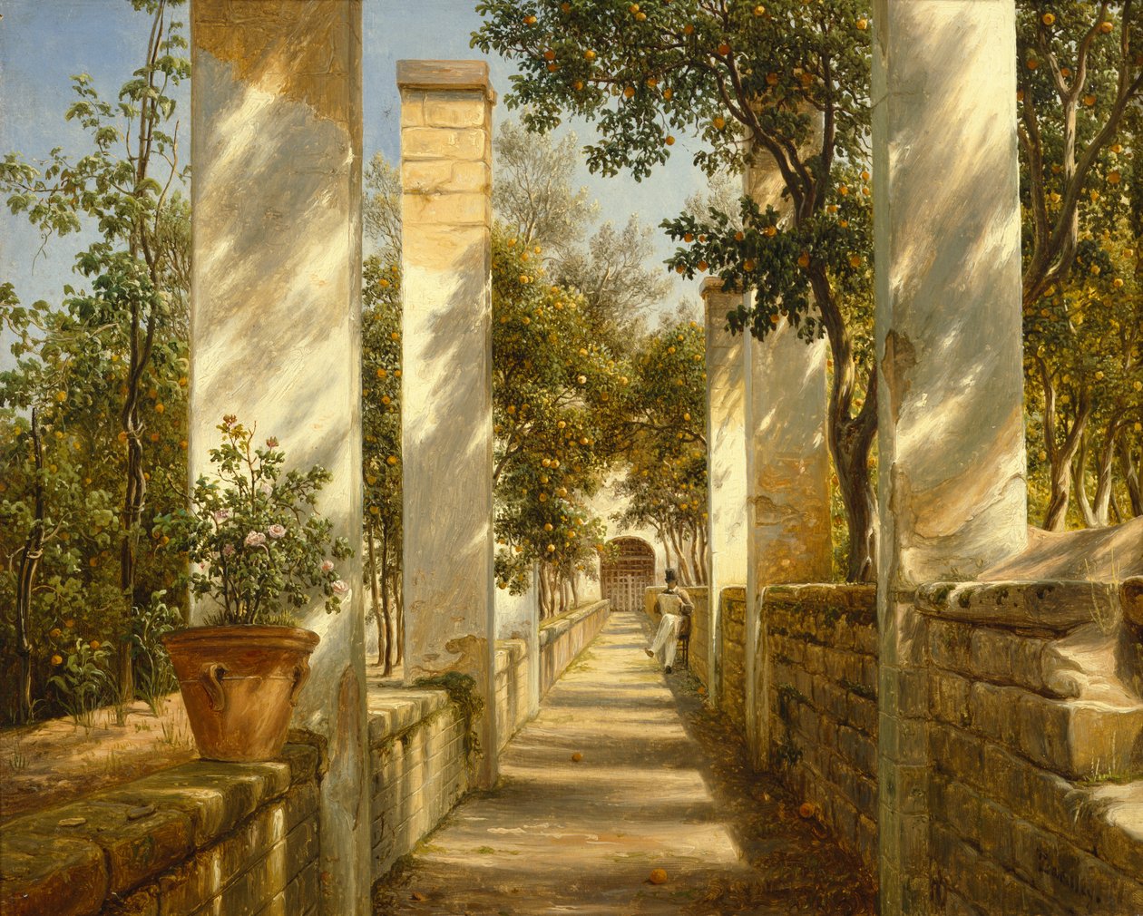 Pomarańczowa Pergola, Sorrento autorstwa Thomas Fearnley