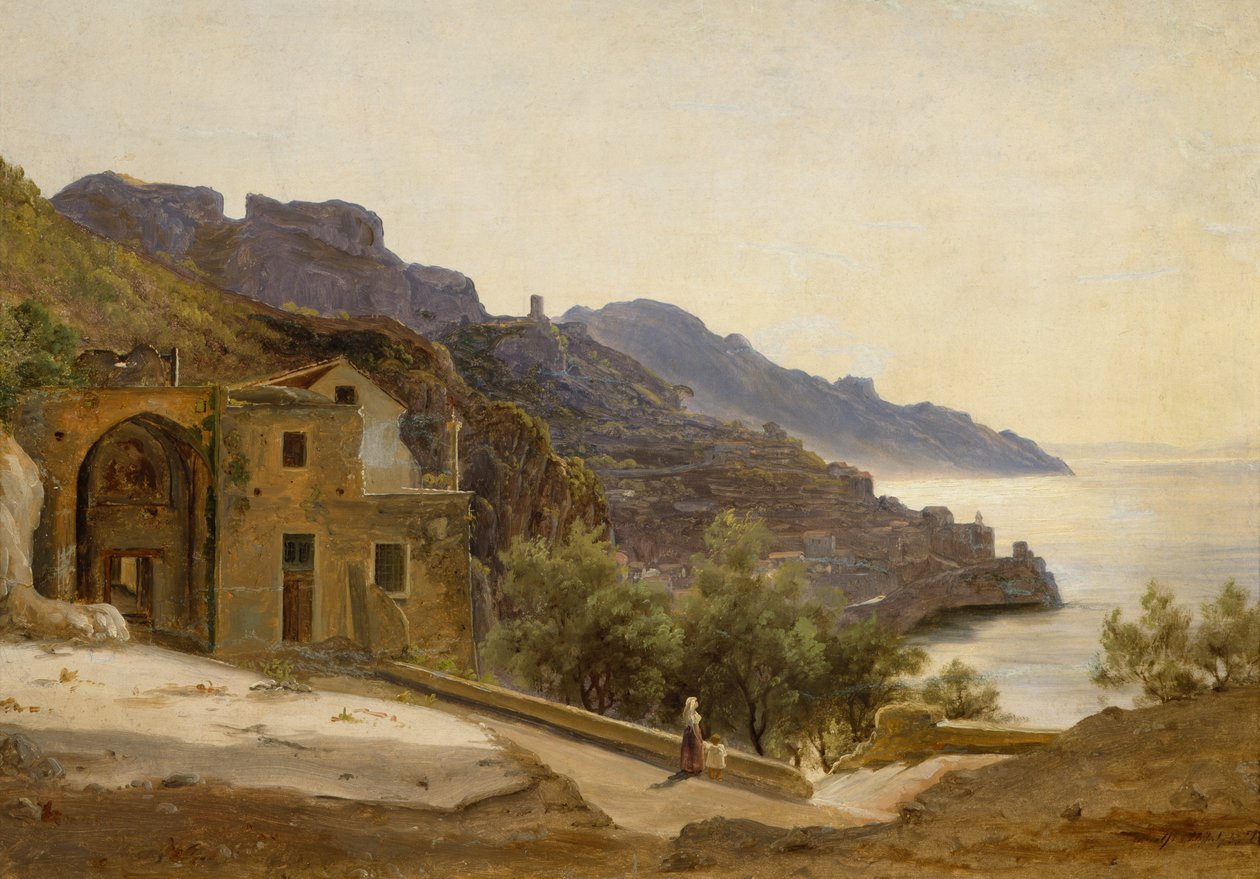 Taras w Amalfi autorstwa Thomas Fearnley