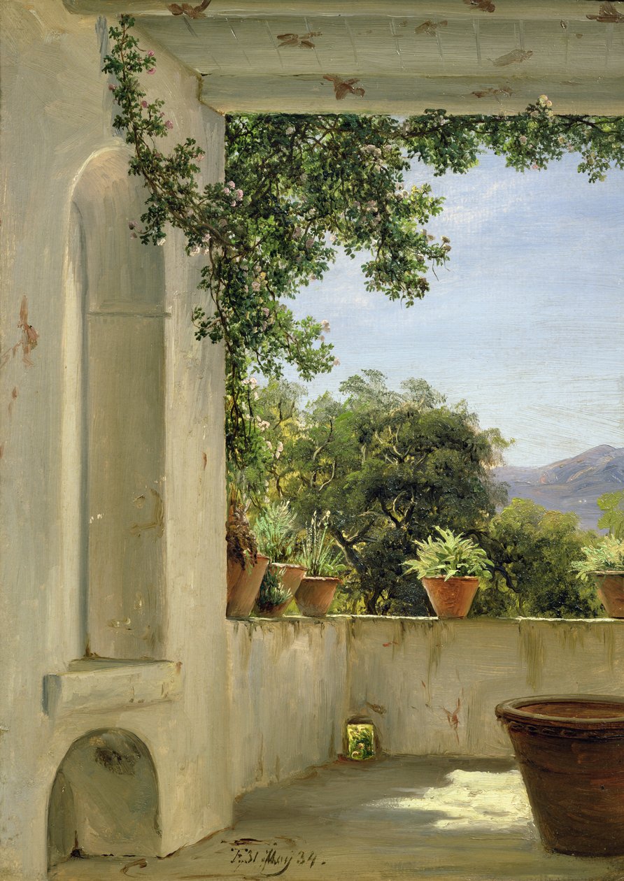 Taras w Sorrento autorstwa Thomas Fearnley