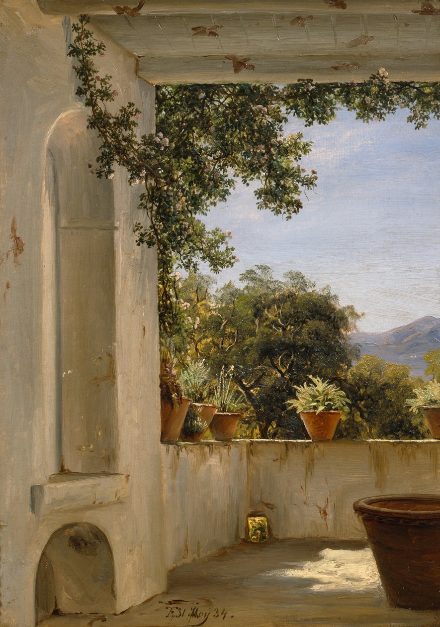 Taras w Sorrento autorstwa Thomas Fearnley
