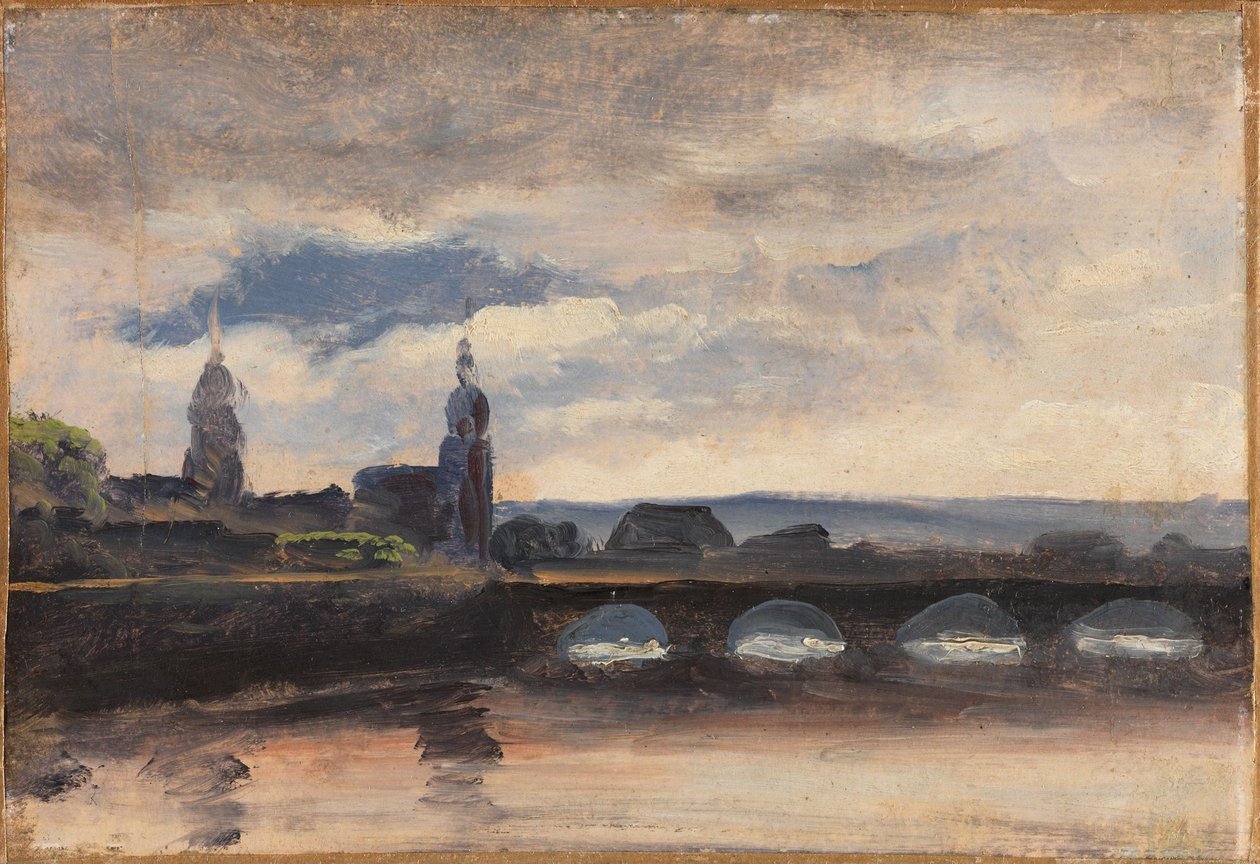 Most Augusta w Dreźnie autorstwa Thomas Fearnley