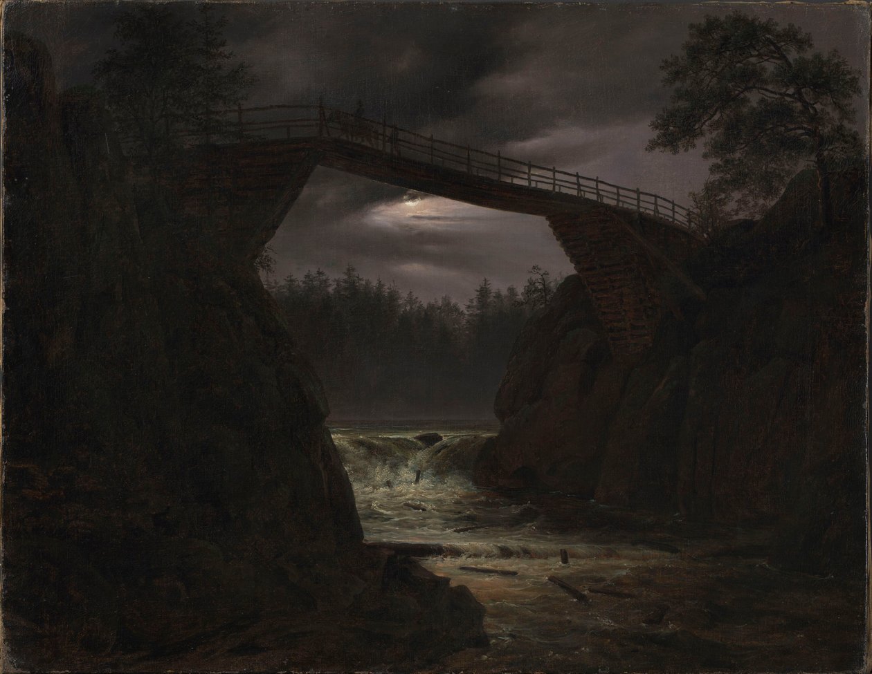 Most Hauge pod Arendalem autorstwa Thomas Fearnley