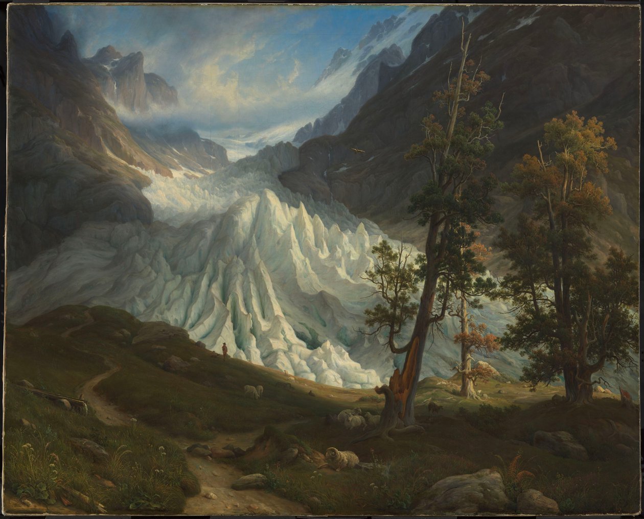 Lodowiec Grindelwald autorstwa Thomas Fearnley