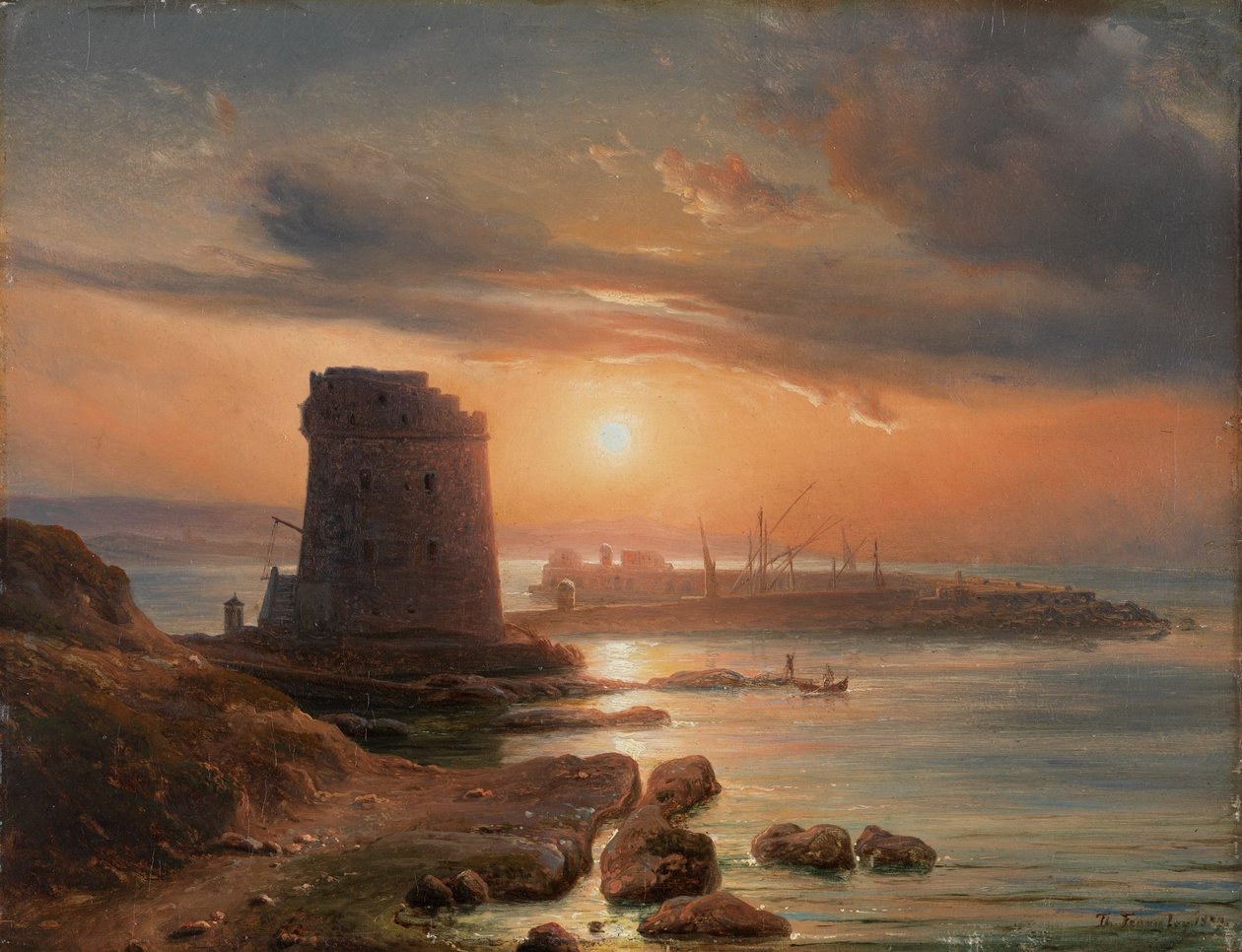 Port w Agrigento autorstwa Thomas Fearnley