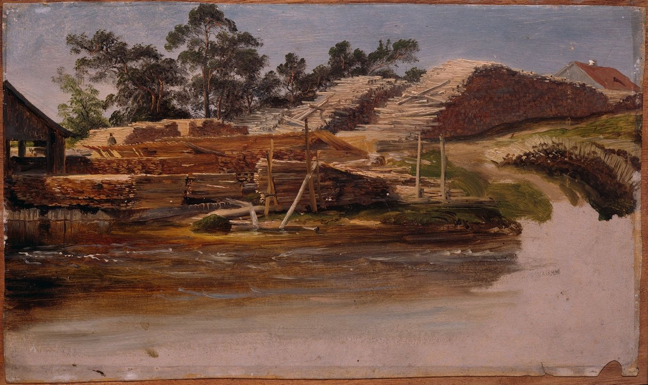 Holzlager autorstwa Thomas Fearnley
