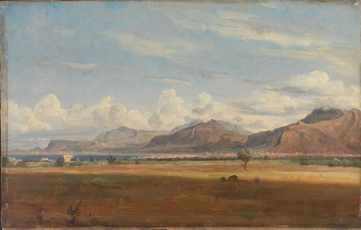 Widok na Palermo autorstwa Thomas Fearnley
