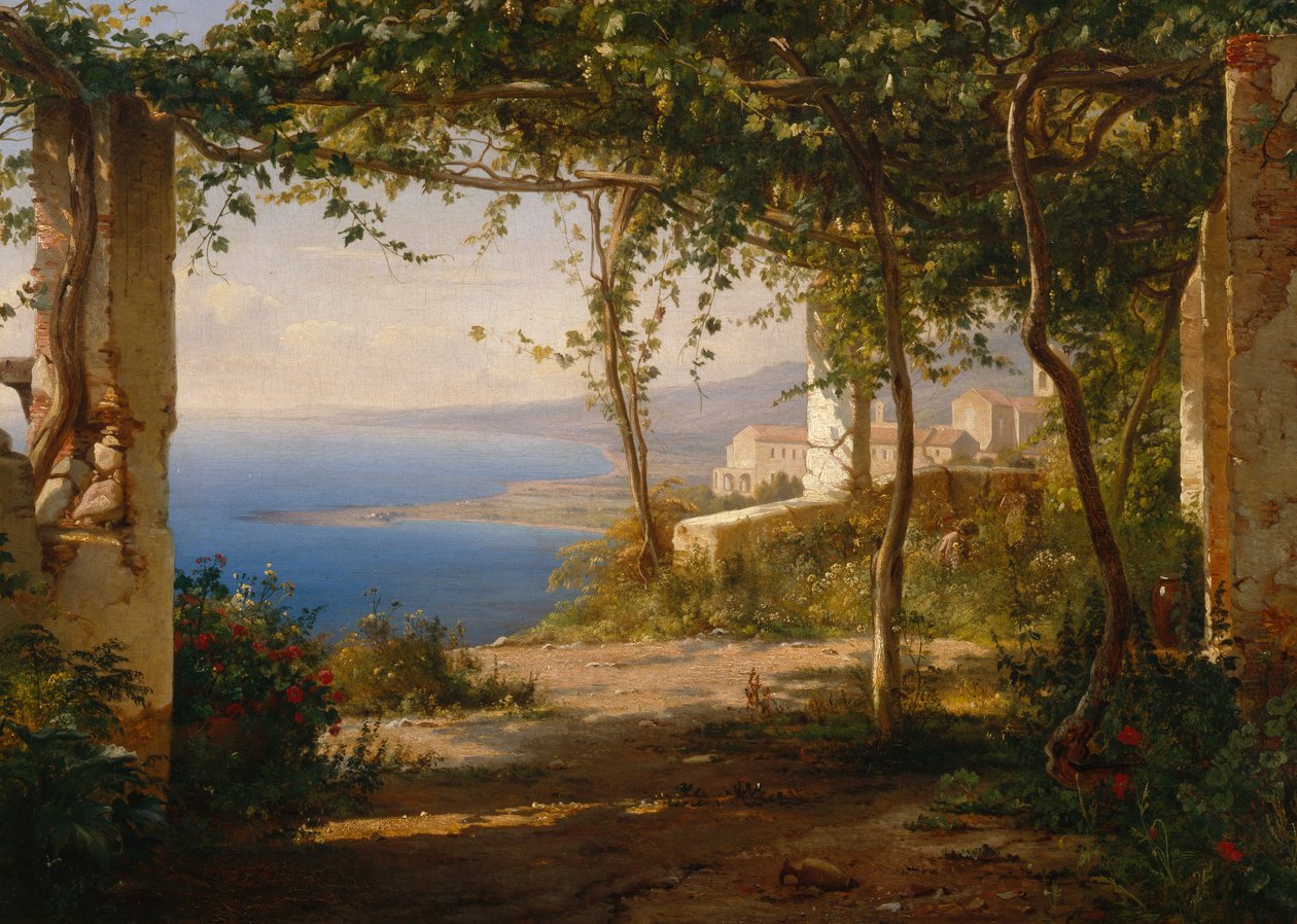 Widok na zatokę Napoli autorstwa Thomas Fearnley