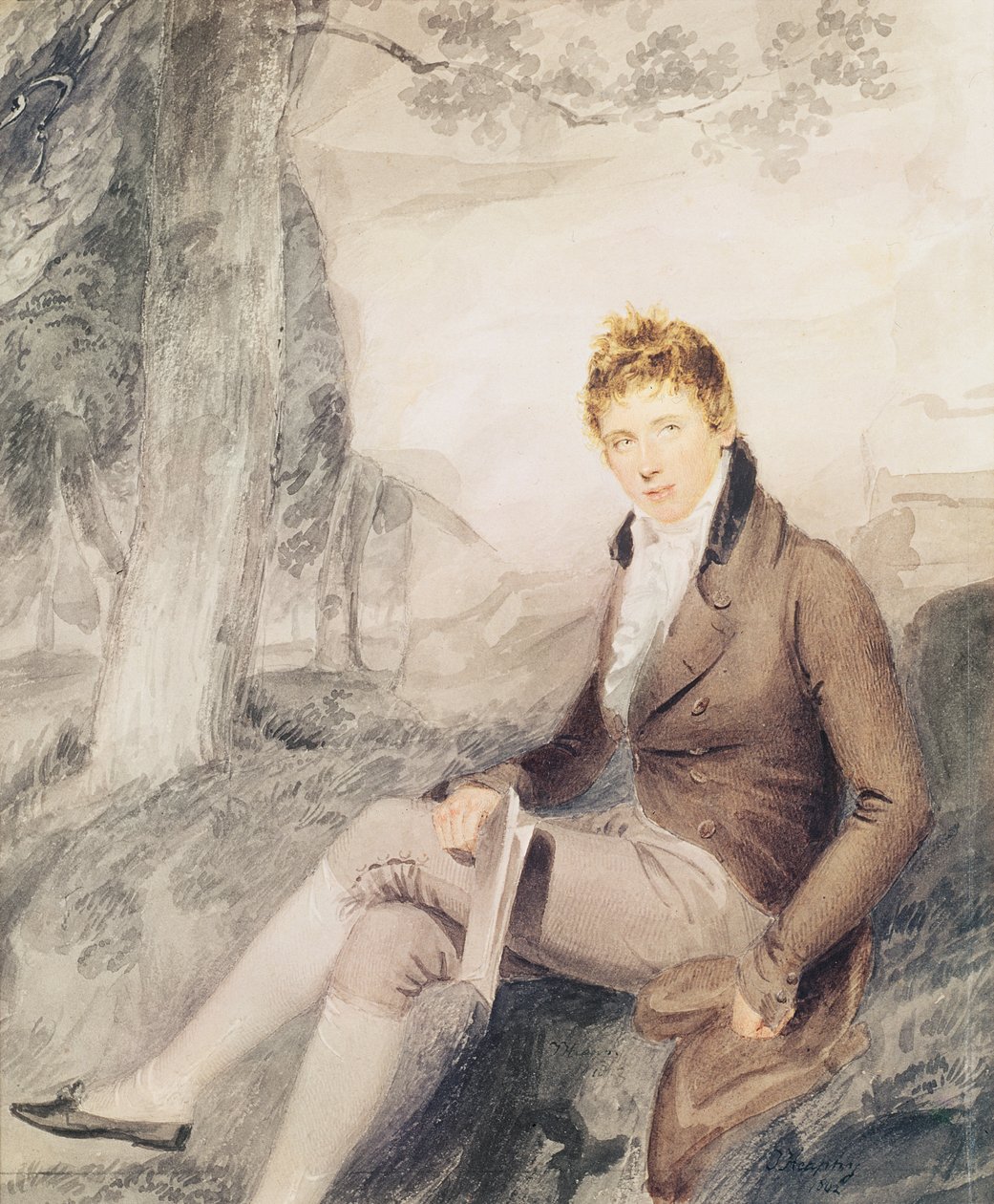 Portret Henryka Johna Temple (1784-1865) 3. wicehrabiego Palmerstona, 1802 autorstwa Thomas Frank Heaphy