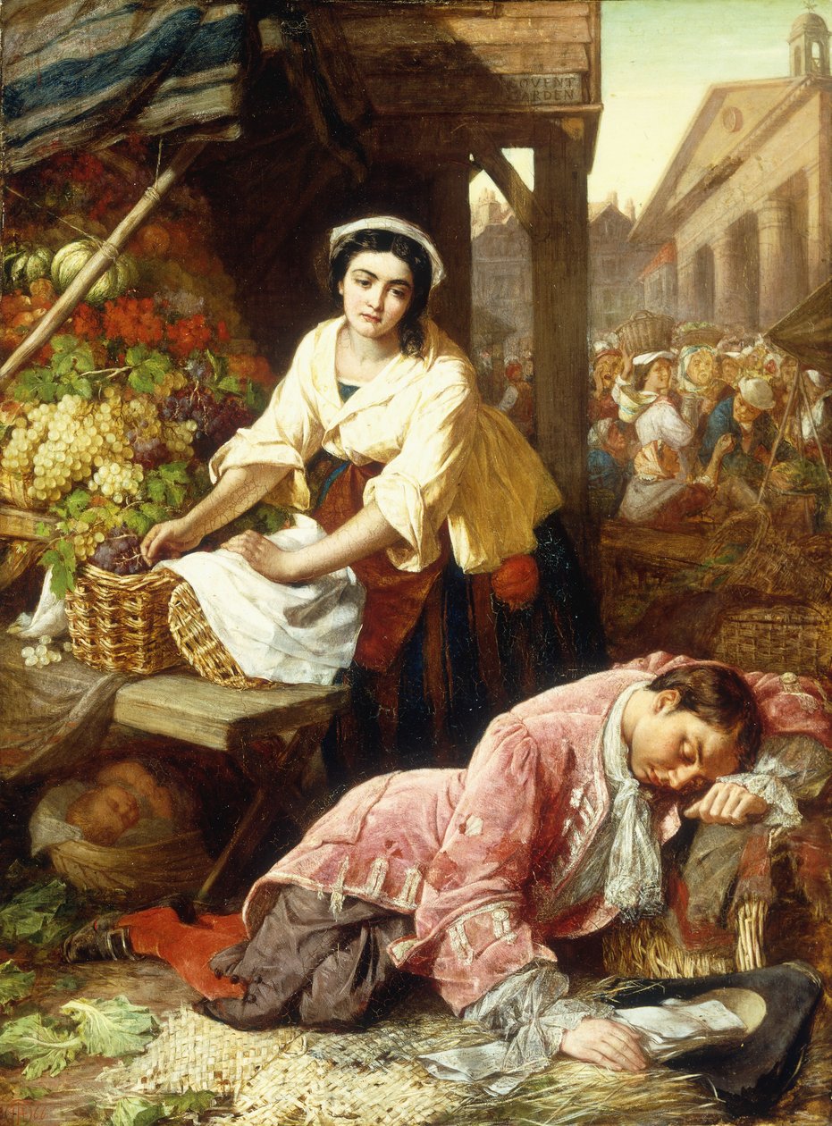 Przygnębiony poeta, 1866 autorstwa Thomas Frank Heaphy
