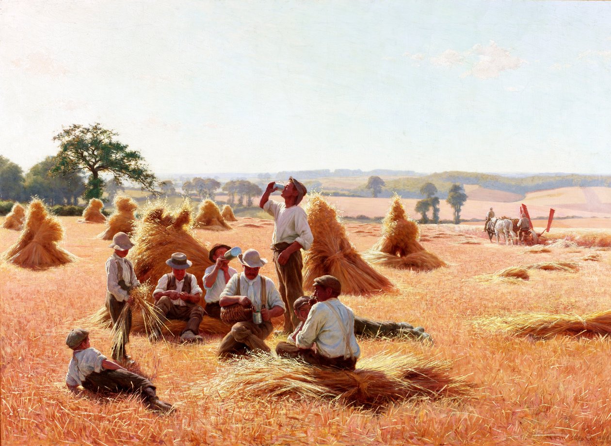 Kombajny odpoczywające, 1898 autorstwa Thomas Frederick Mason Sheard