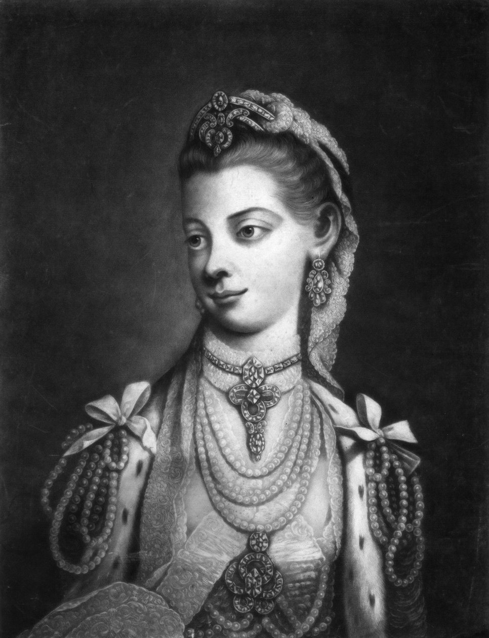 Charlotte, królowa małżonka króla Jerzego III Wielkiej Brytanii autorstwa Thomas Frye