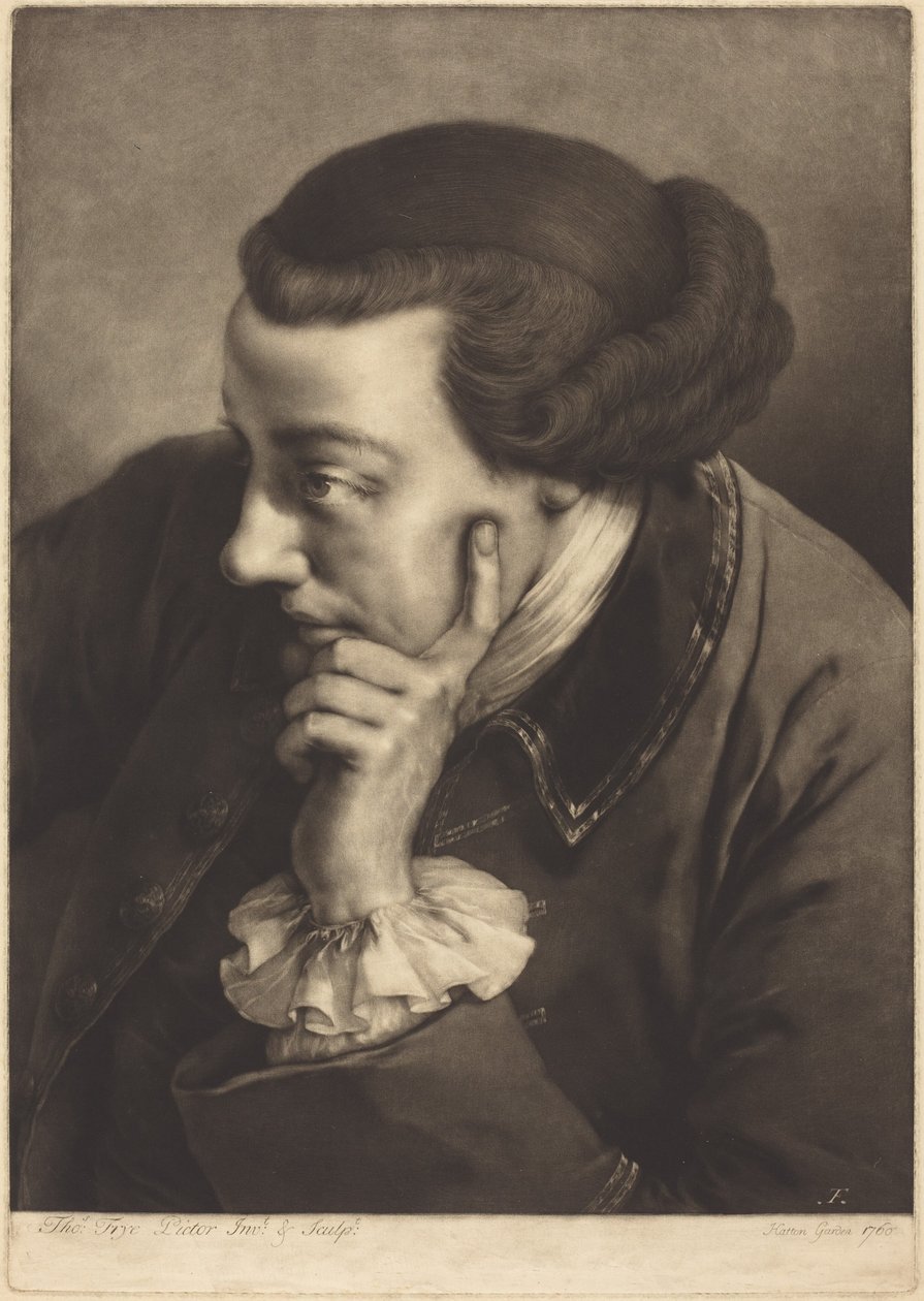 Wyimaginowany portret angielskiego dżentelmena autorstwa Thomas Frye