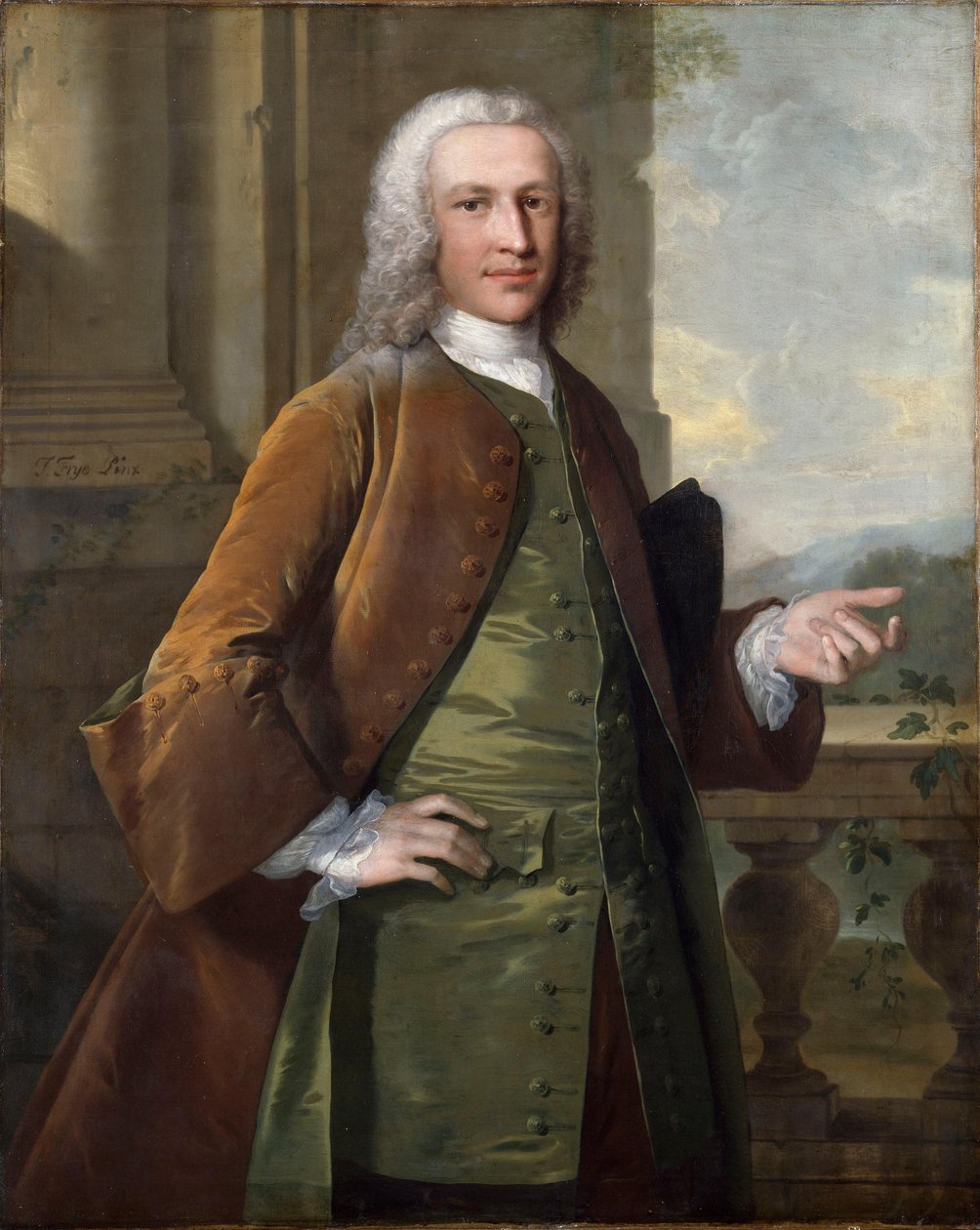 Porträt von Sir Charles Kemeys-Tynte, Baronet (1710-1785) autorstwa Thomas Frye