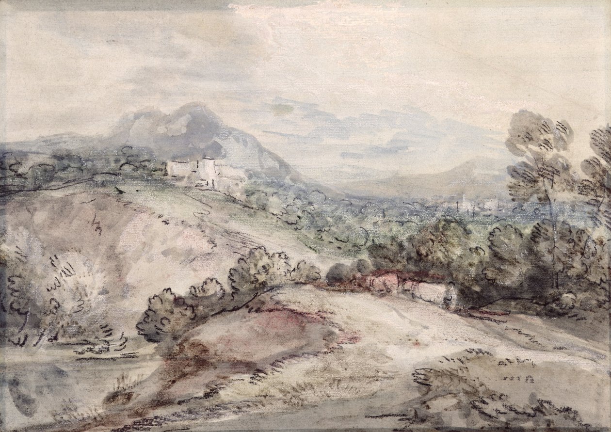 Pagórkowaty krajobraz autorstwa Thomas Gainsborough