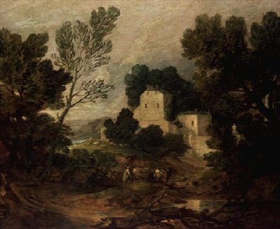 Romantyczny krajobraz autorstwa Thomas Gainsborough