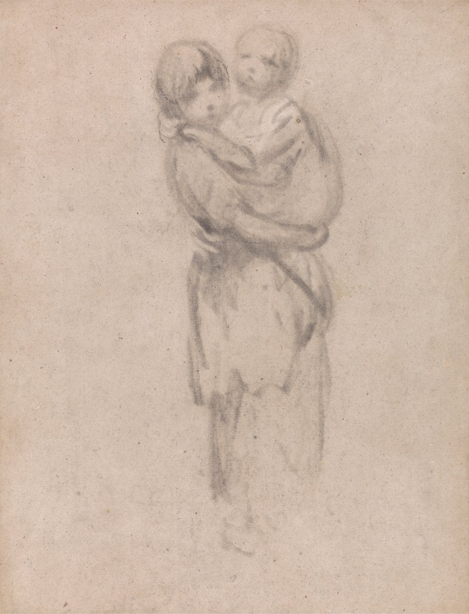 Młoda dziewczyna trzyma dziecko autorstwa Thomas Gainsborough