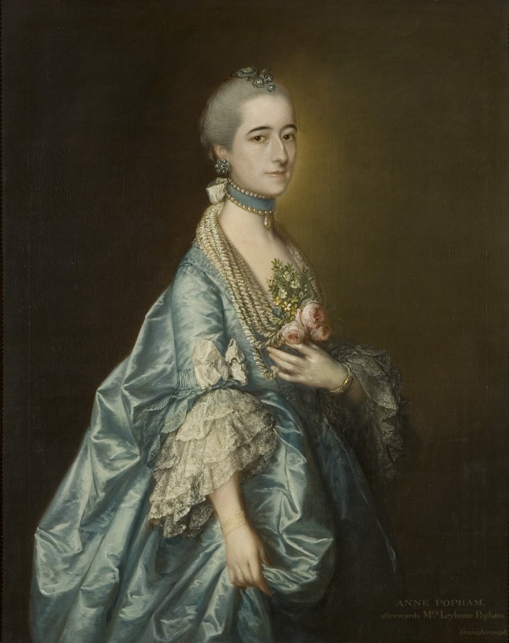 Ann Leyborne Leyborne, c.1763 (olej na płótnie) autorstwa Thomas Gainsborough