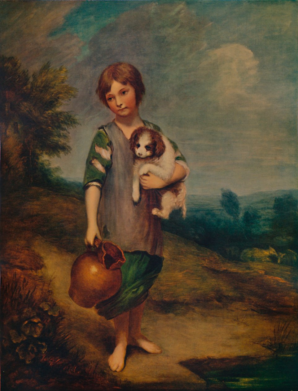 Chatka Dziewczyna z psem i dzbanem, 1785, 1935 autorstwa Thomas Gainsborough