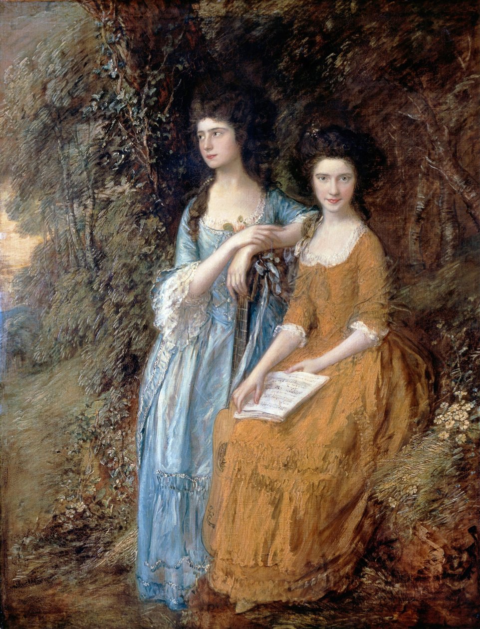 Elizabeth i Mary Linley autorstwa Thomas Gainsborough
