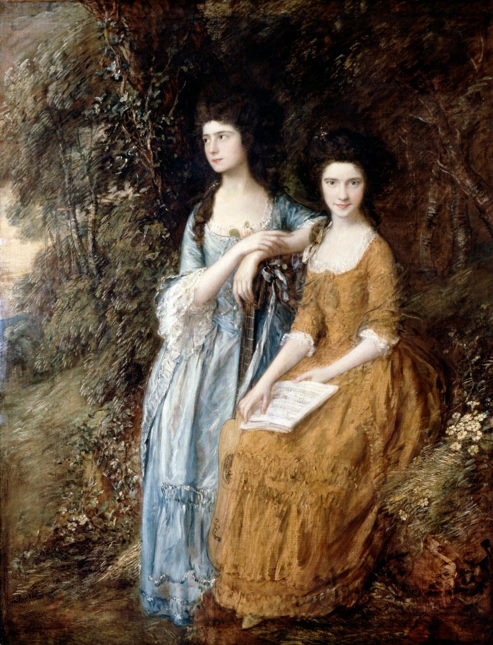 Elizabeth i Mary Linley autorstwa Thomas Gainsborough