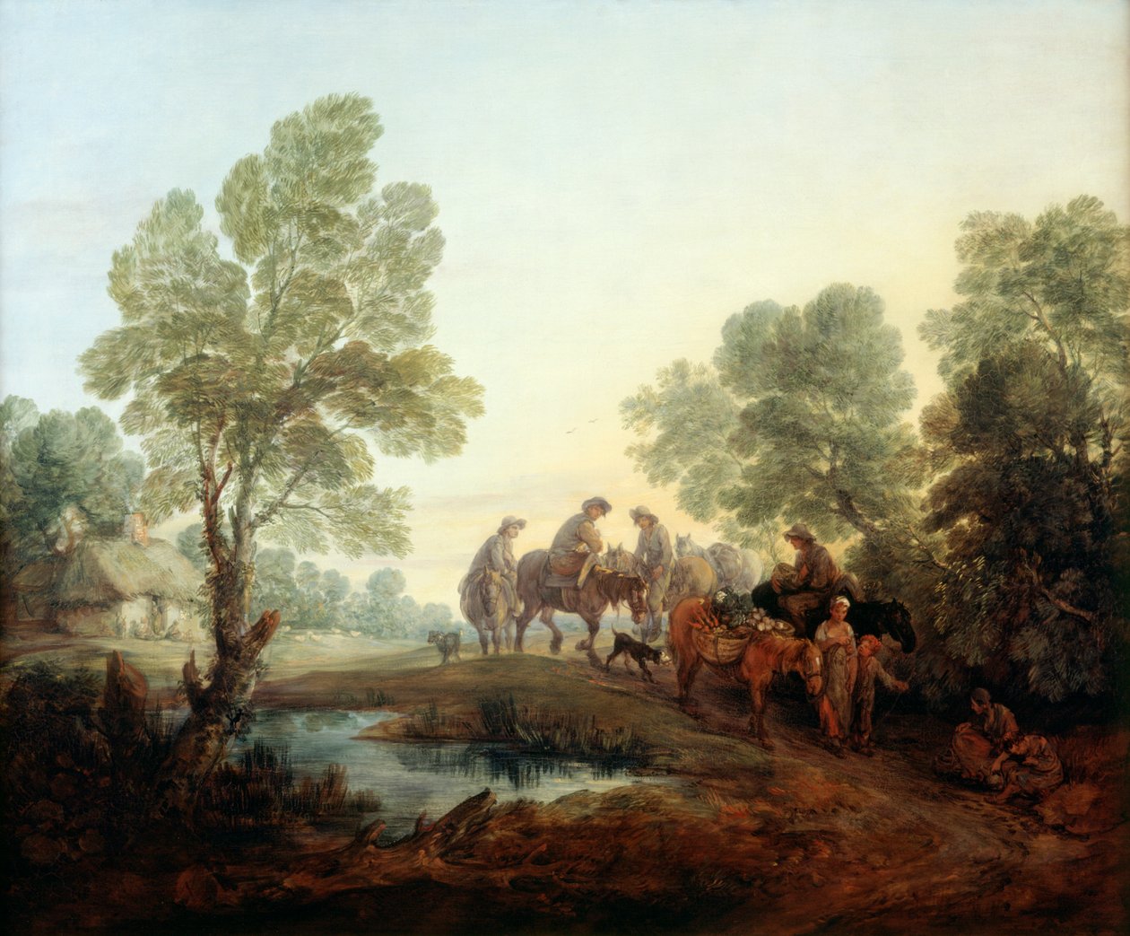 Going to Market, c.1770 (óleo sobre tela)polonês autorstwa Thomas Gainsborough