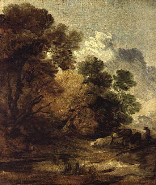 Pasterz pędzący bydło w kierunku basenu autorstwa Thomas Gainsborough