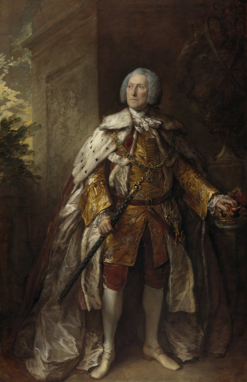 John Campbell, 4. książę Argyll, około 1693 - 1770. Żołnierz autorstwa Thomas Gainsborough