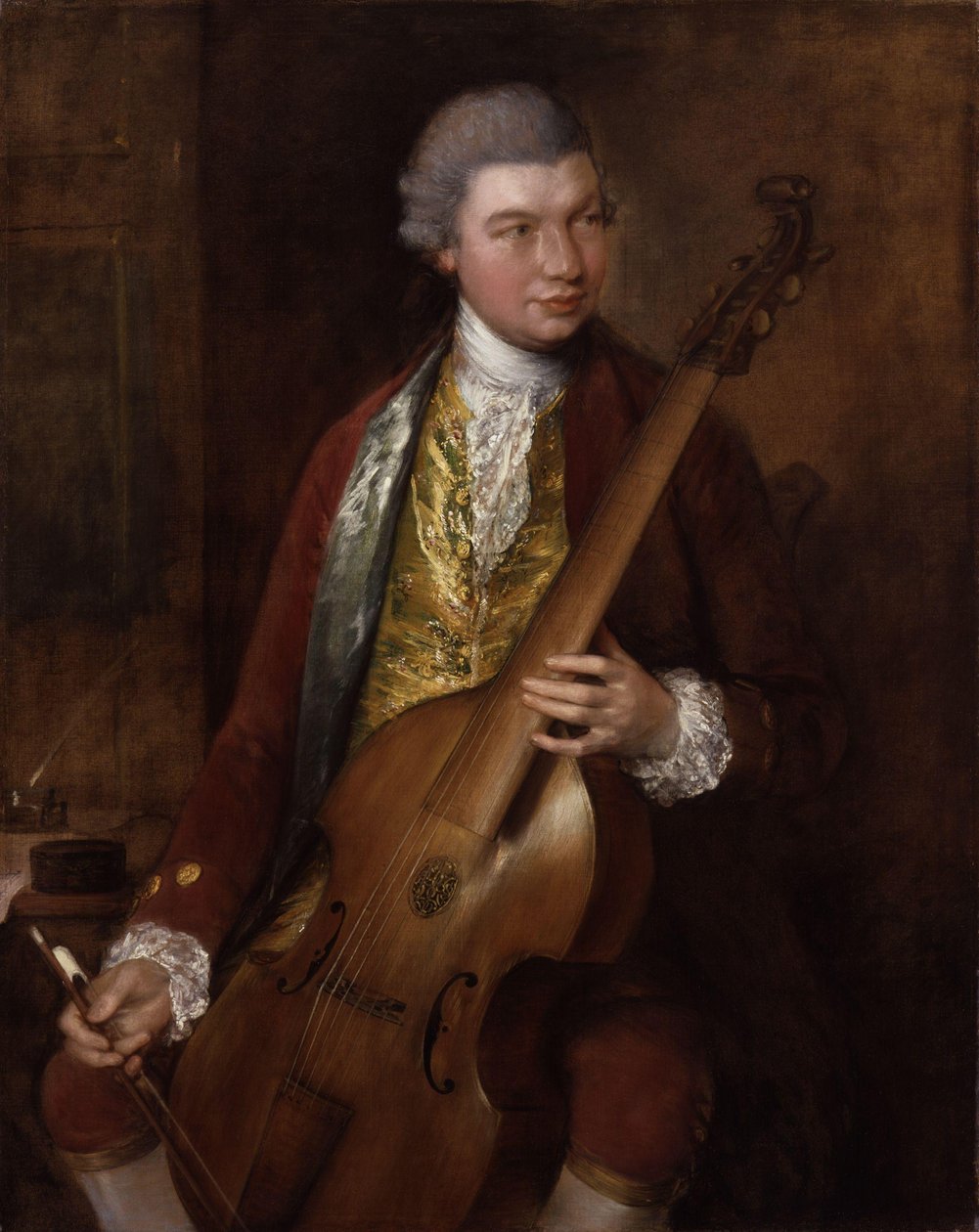Karl Friedrich Abel autorstwa Thomas Gainsborough