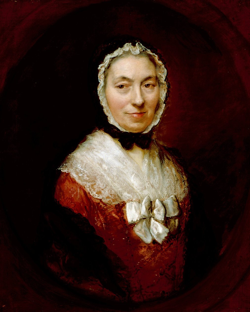 Dama w czapce mafii (olej na płótnie) autorstwa Thomas Gainsborough