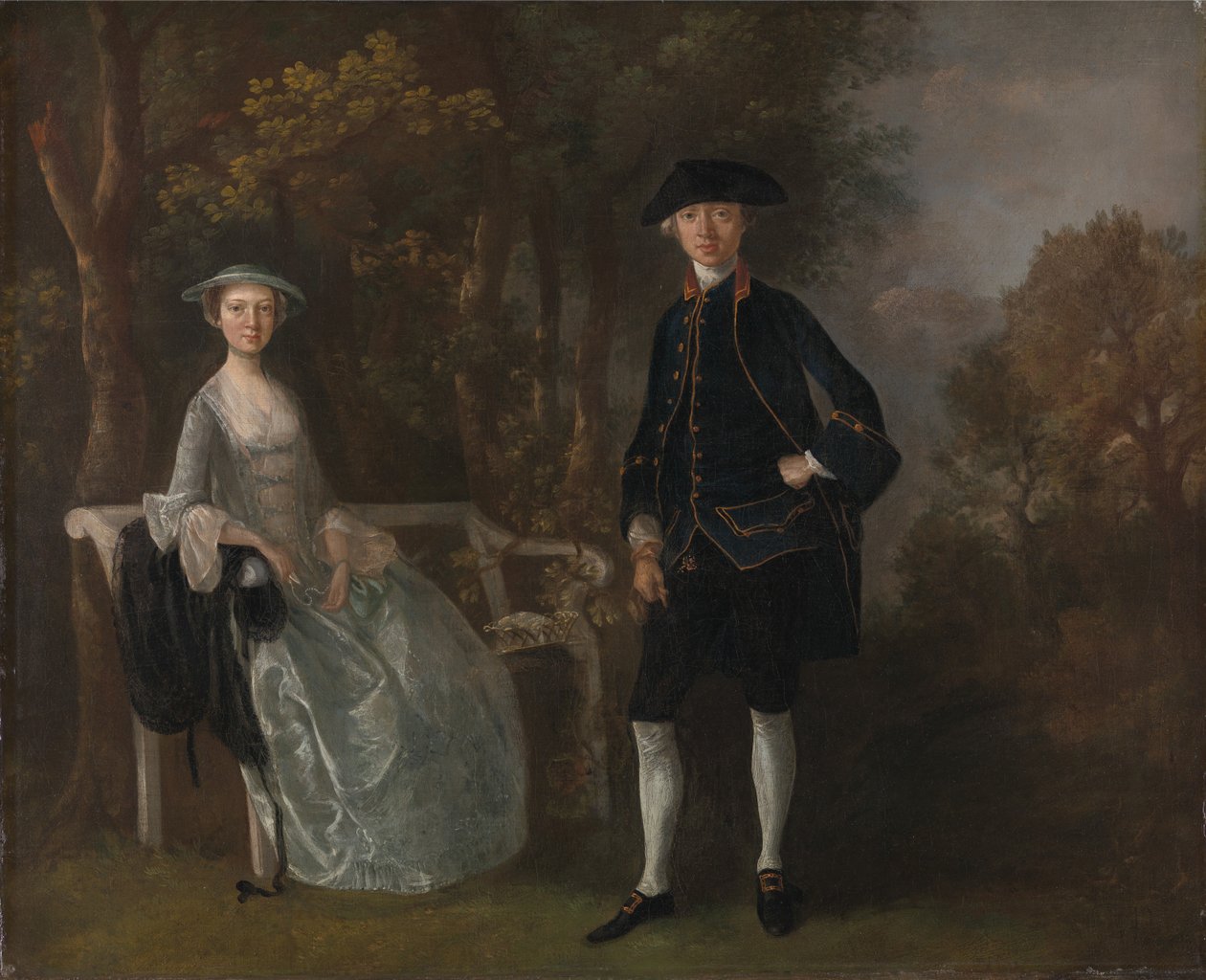 Lady Lloyd i jej syn, Richard Savage Lloyd, z Hintlesham Hall, Suffolk autorstwa Thomas Gainsborough