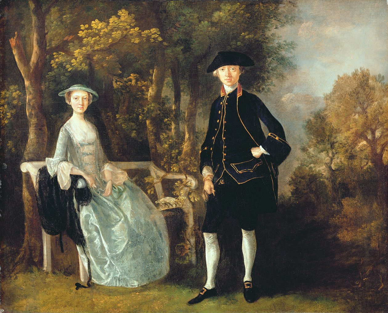 Lady Lloyd i jej syn, Richard Savage Lloyd, z Hintlesham Hall, Suffolk, ok. 1745-46 (olej na płótnie) autorstwa Thomas Gainsborough