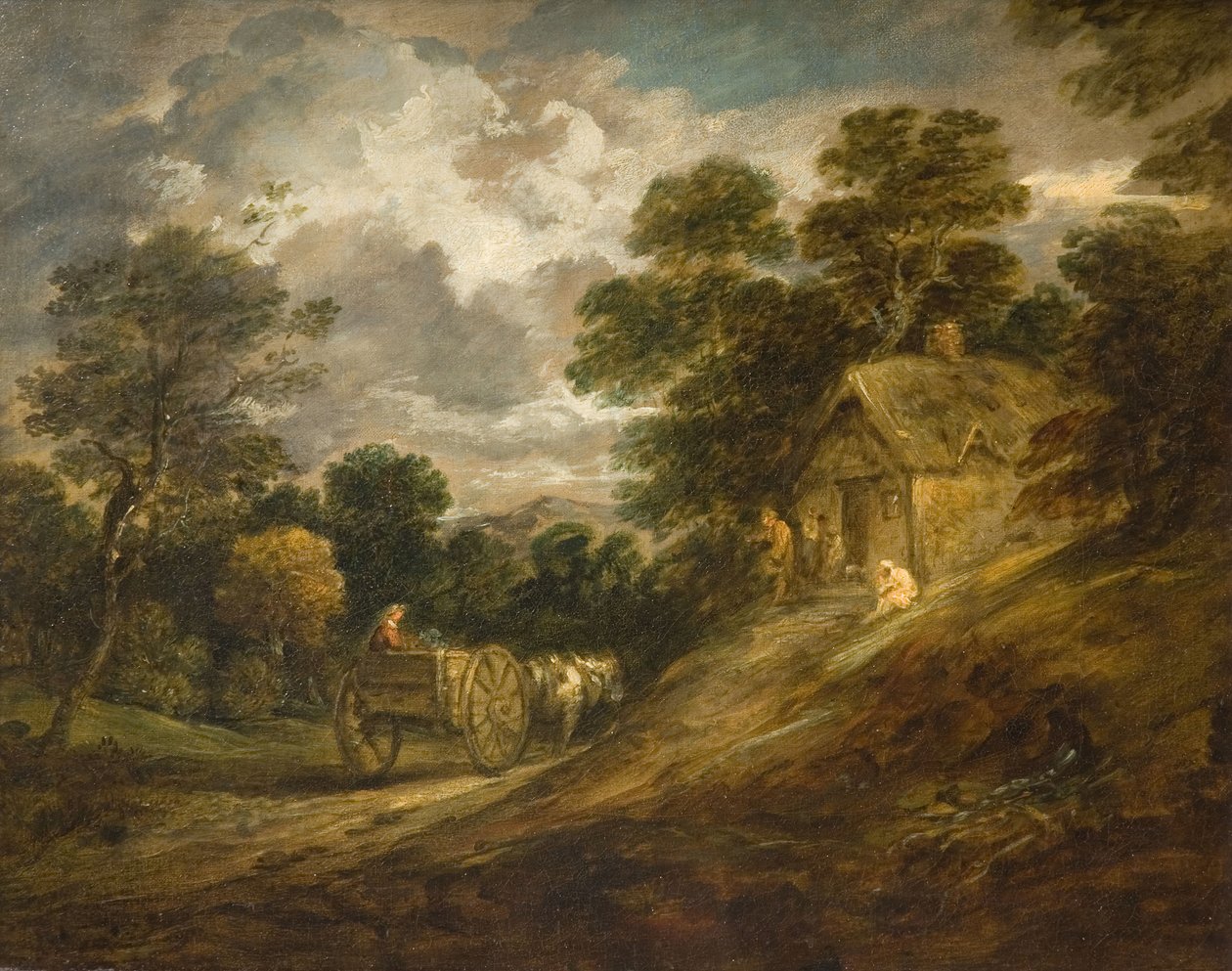 Krajobraz Z Chatą I Wózkiem, 1786. autorstwa Thomas Gainsborough