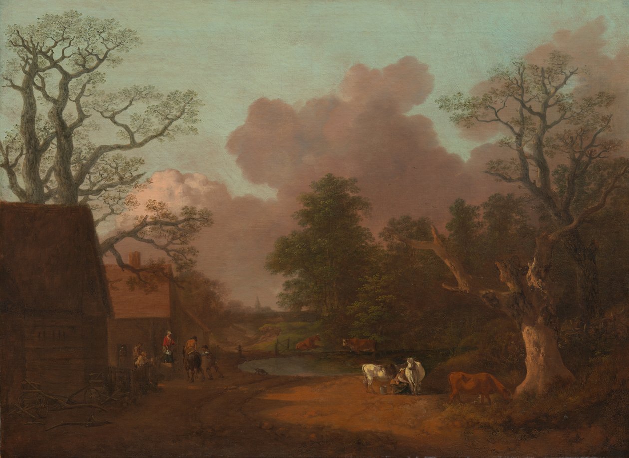 Krajobraz z Dojarką autorstwa Thomas Gainsborough