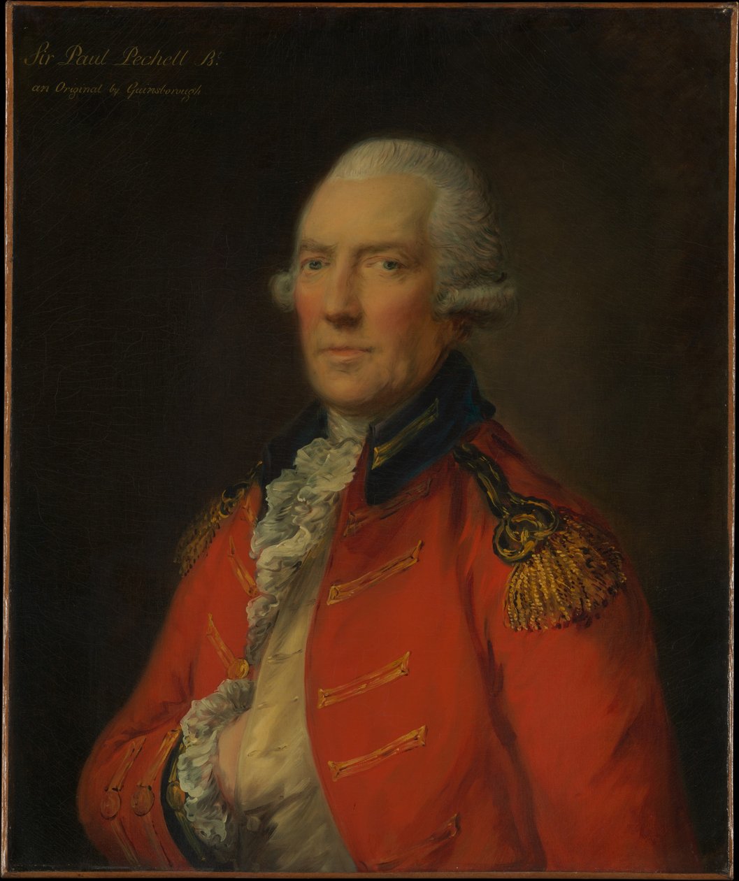 Podpułkownik Paul Pechell (1724-1800) autorstwa Thomas Gainsborough