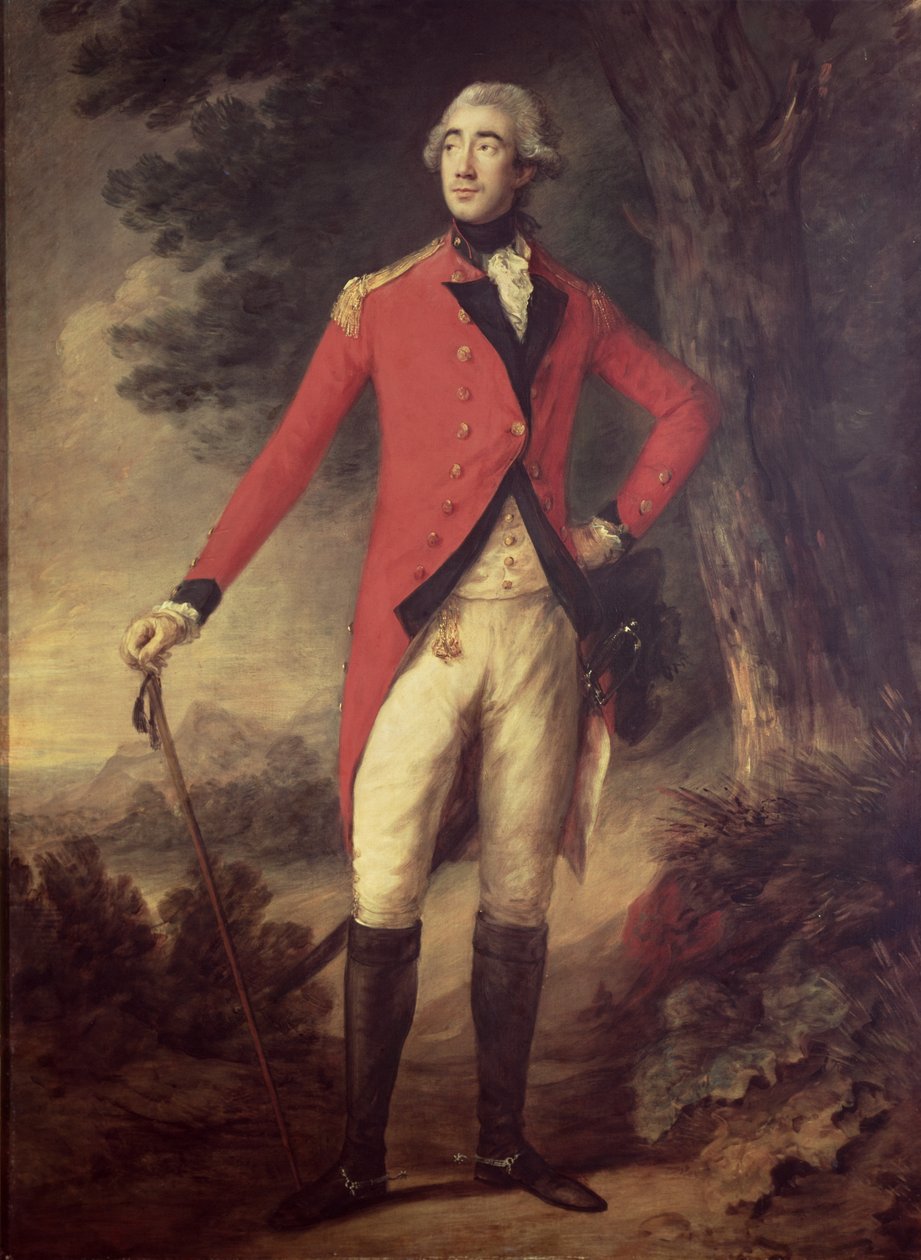 Lord Hastings (1732-1818) gubernator Indii, lata 80. XVIII w. autorstwa Thomas Gainsborough