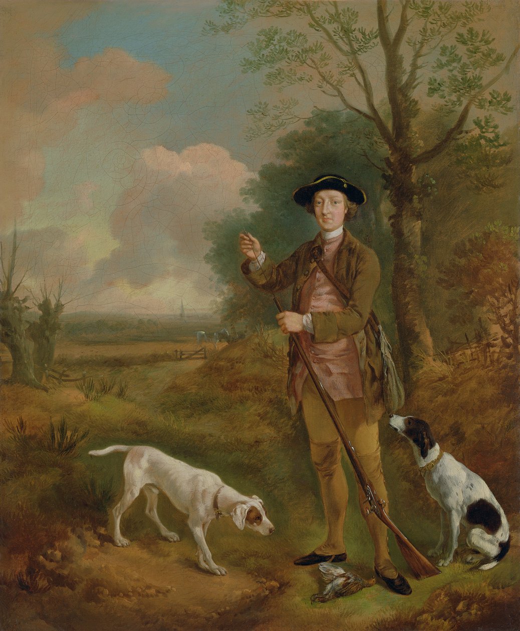 Major John Dade (1726-1811) z Tannington, Suffolk, ok. 1755 (olej na płótnie) autorstwa Thomas Gainsborough