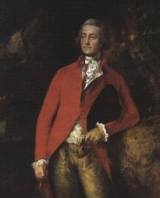 Major William Tennant z Needwood House, Staffordshire (olej na płótnie) autorstwa Thomas Gainsborough