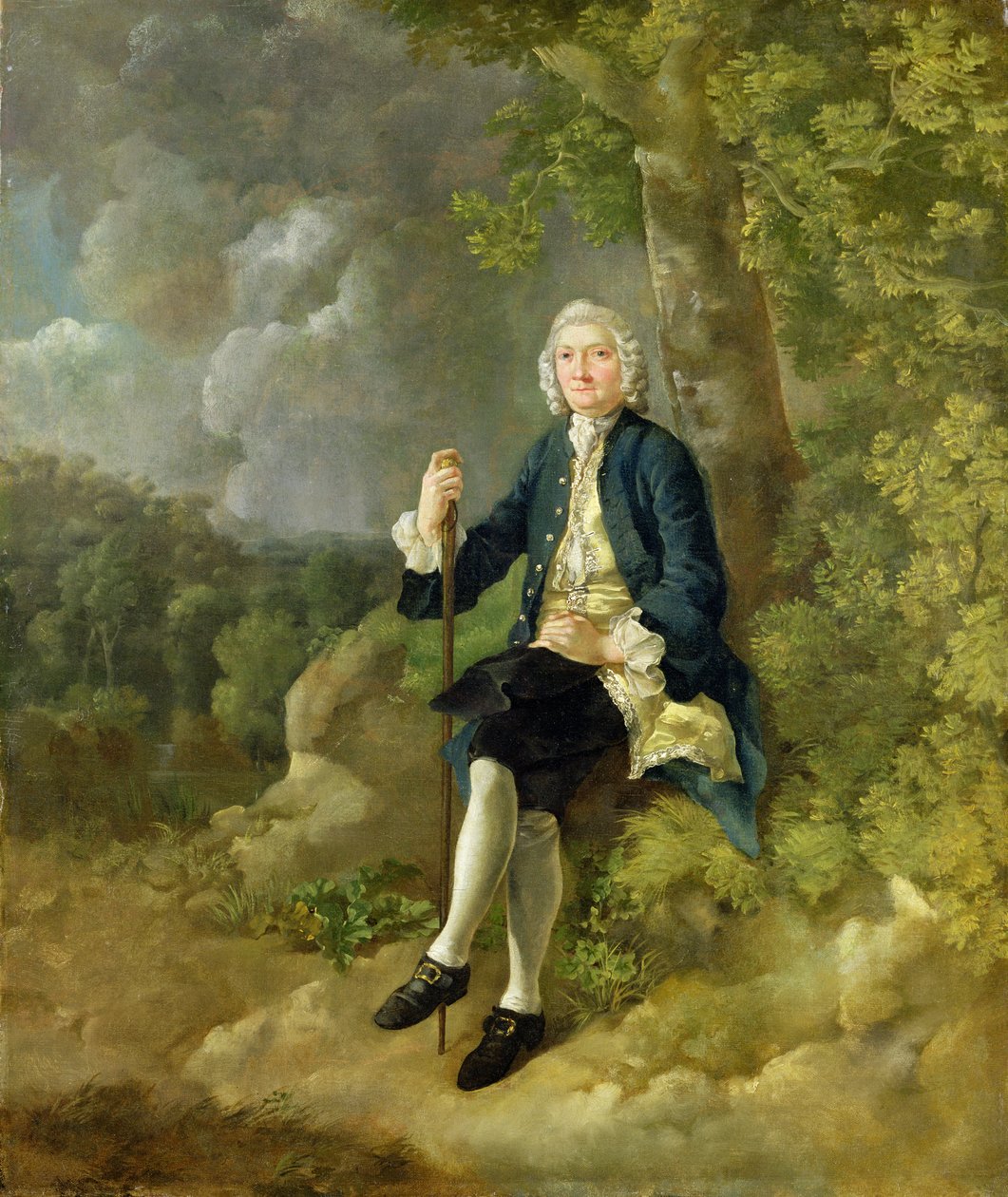 Pan Clayton Jones, c.1744-45 (olej na płótnie) autorstwa Thomas Gainsborough
