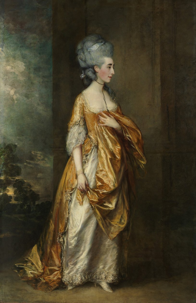 Pani Grace Dalrymple Elliott 1754-1823, 1778. autorstwa Thomas Gainsborough