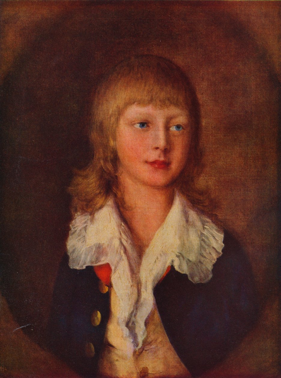 Portret Adolfa, księcia Cambridge, noszącego mundur Windsor, XVIII wiek autorstwa Thomas Gainsborough