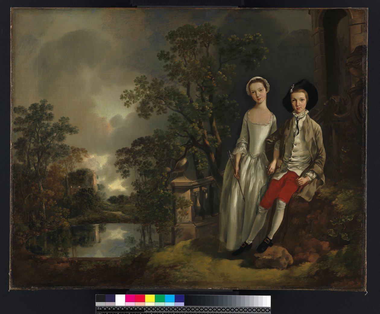 Portret Heneage Lloyda i jego siostry, Lucy, ok. 1750 autorstwa Thomas Gainsborough