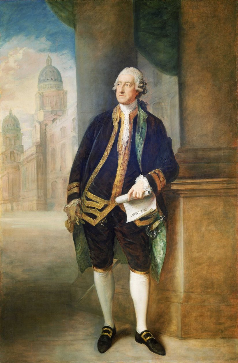 Portret Johna Montagu, 4. hrabiego Sandwich autorstwa Thomas Gainsborough