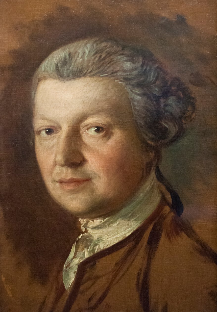 Portret Joshua Kirby (1716-1774), ok. 1754-56 (olej na płótnie) autorstwa Thomas Gainsborough