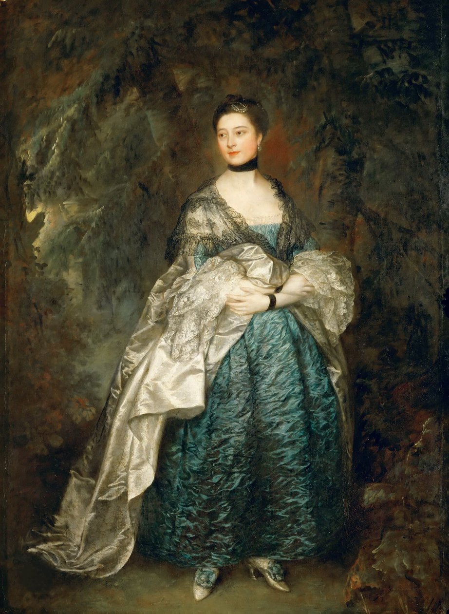 Portret lady Alston, Gertrude Durnford 1731-1807, 1760. autorstwa Thomas Gainsborough