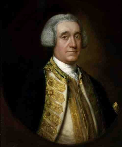 Portret wiceadmirała Thomasa Brodericka (zm. 1769) (olej na płótnie) autorstwa Thomas Gainsborough