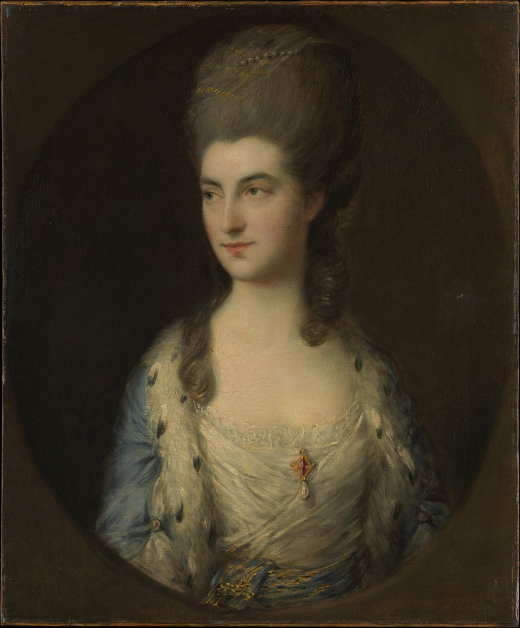 Portret młodej kobiety, zwanej panną Sparrow autorstwa Thomas Gainsborough