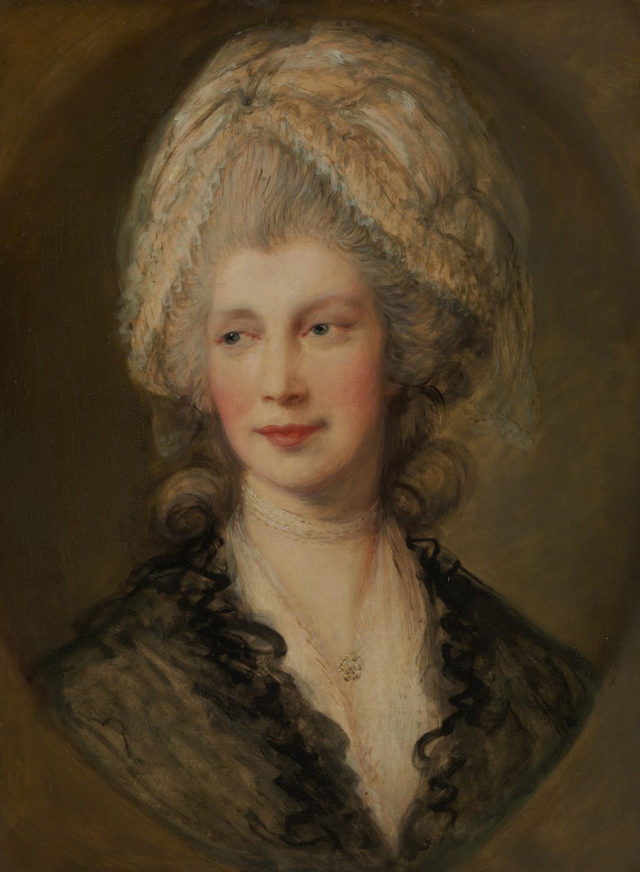Królowa Charlotta. autorstwa Thomas Gainsborough