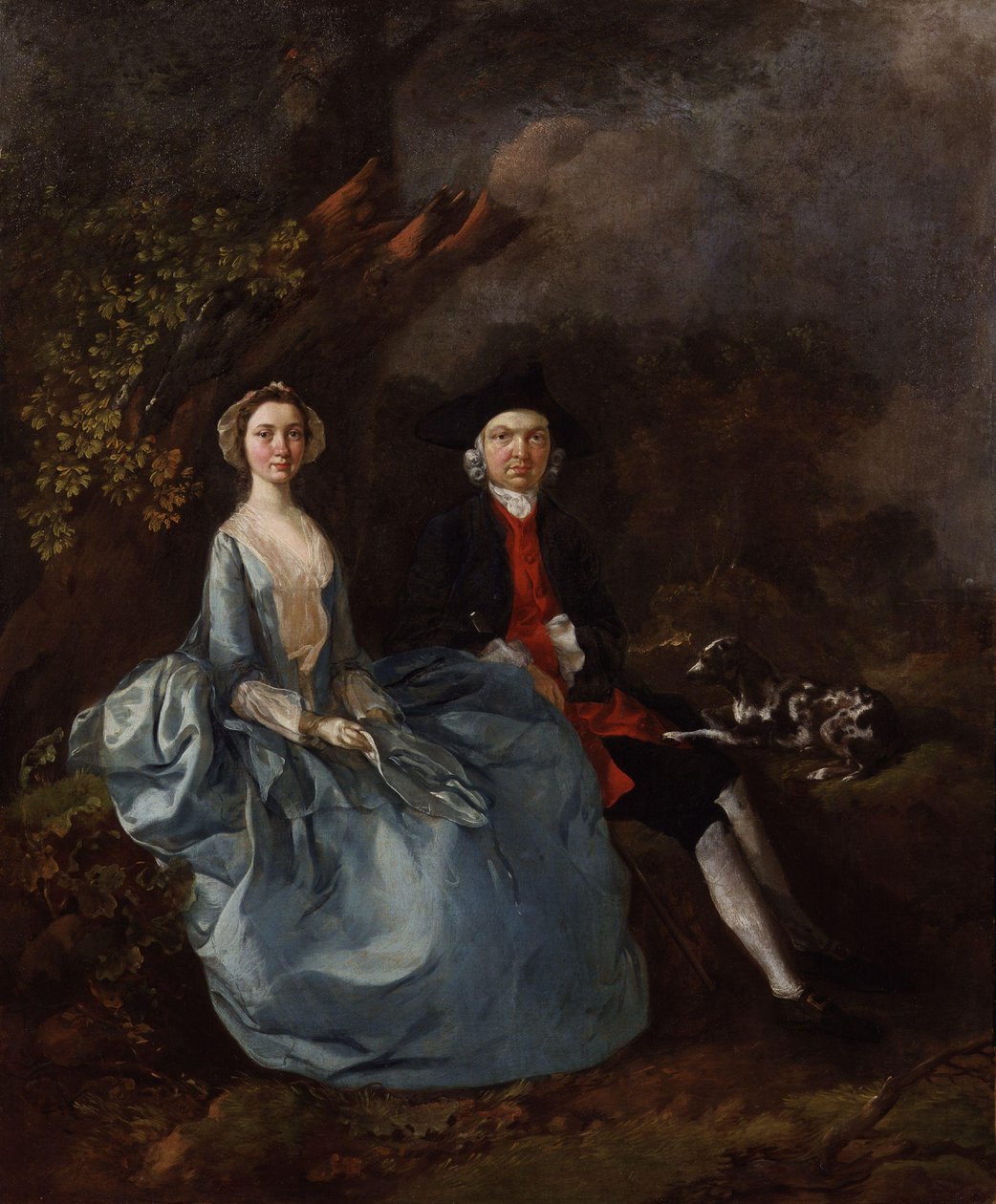 Sarah Kirby (z domu Bull); (John) Joshua Kirby autorstwa Thomas Gainsborough
