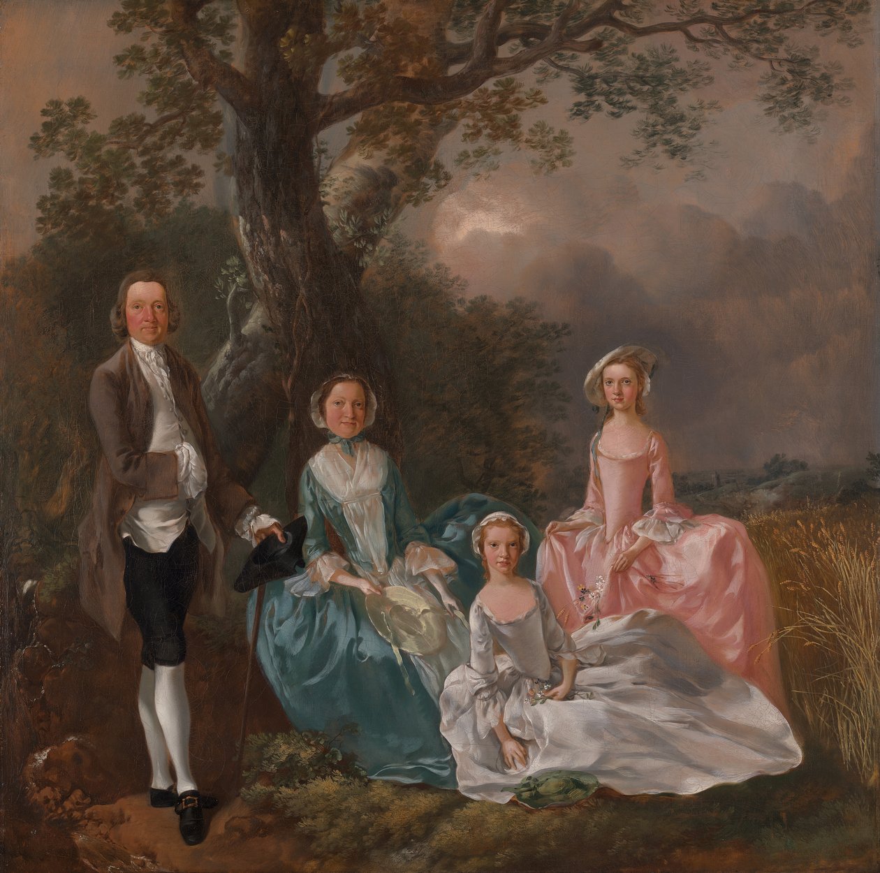 Rodzina Gravenorów, ca. 1754. autorstwa Thomas Gainsborough